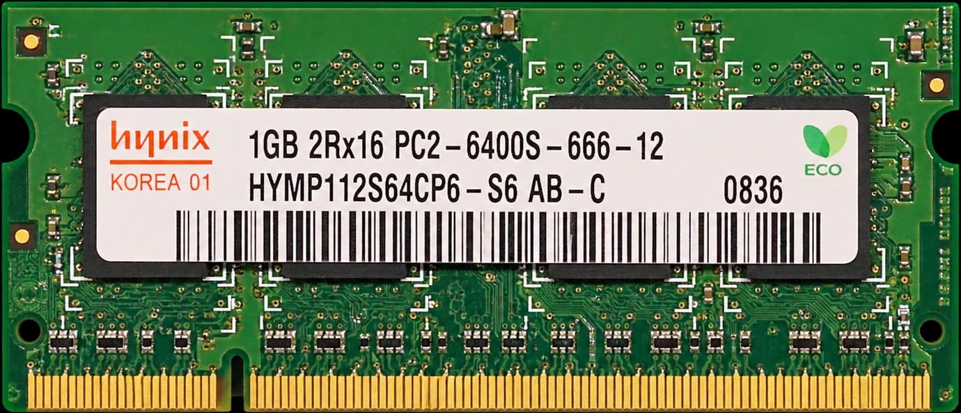 Memória RAM 1 GB DDR2